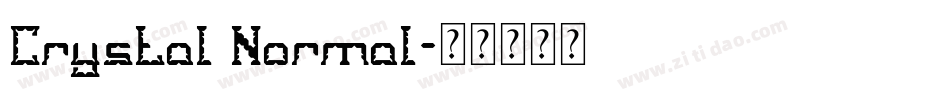 Crystal Normal字体转换